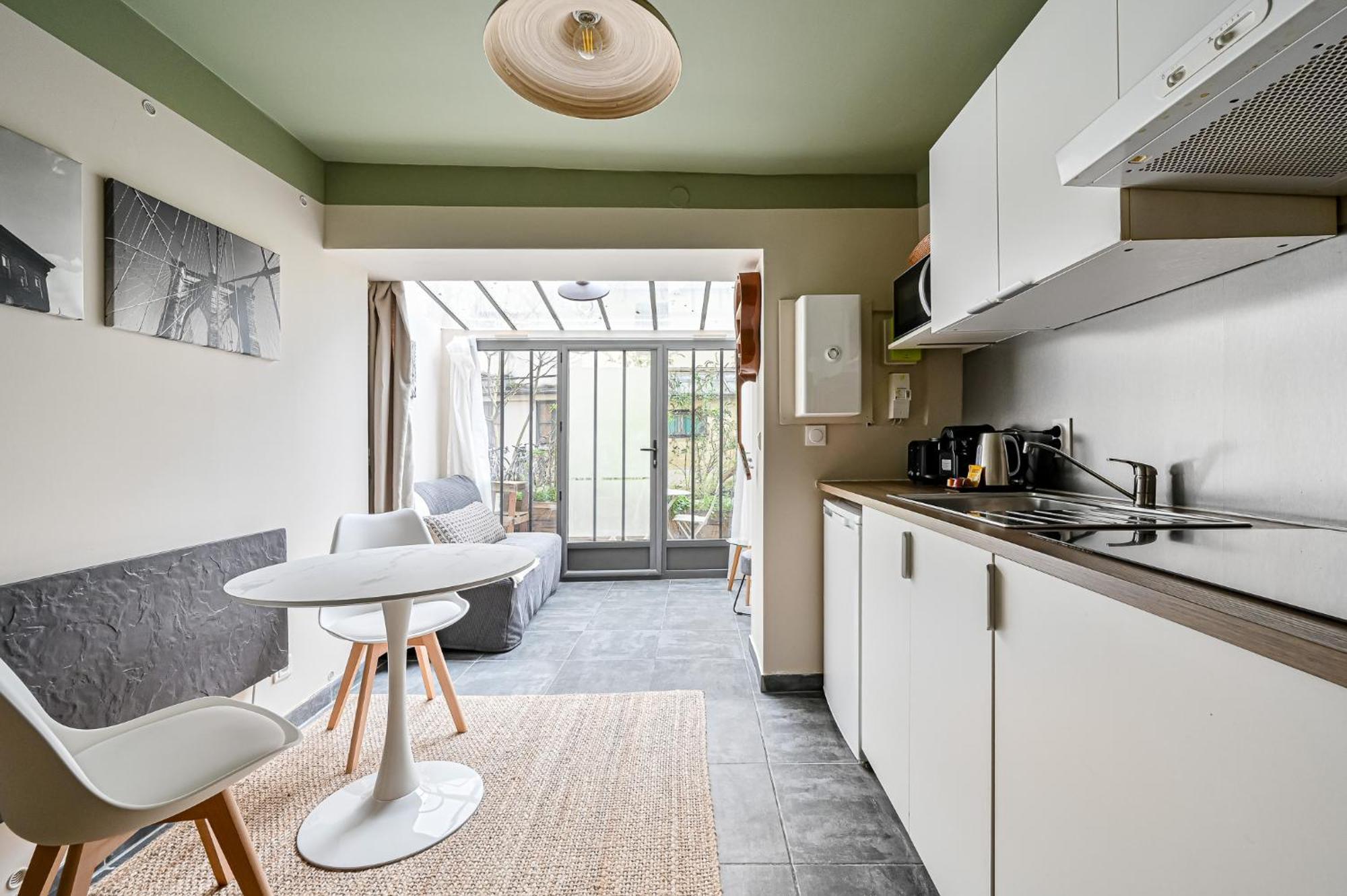 Ferienwohnung L'Oasis Parisien - 2 Pers - Metro Oberkampf Exterior foto